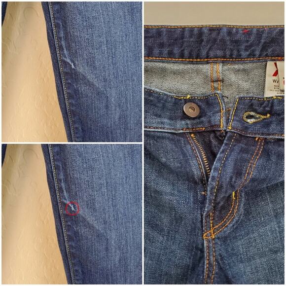 Express X2 Cuffed Denim Capri Jeans - Picture 8 of 9